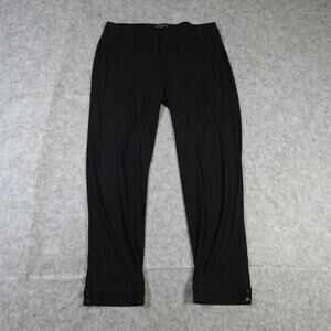 Eileen Fisher Pants Womens Medium Pull On Comfort Stretch Office Casual Black